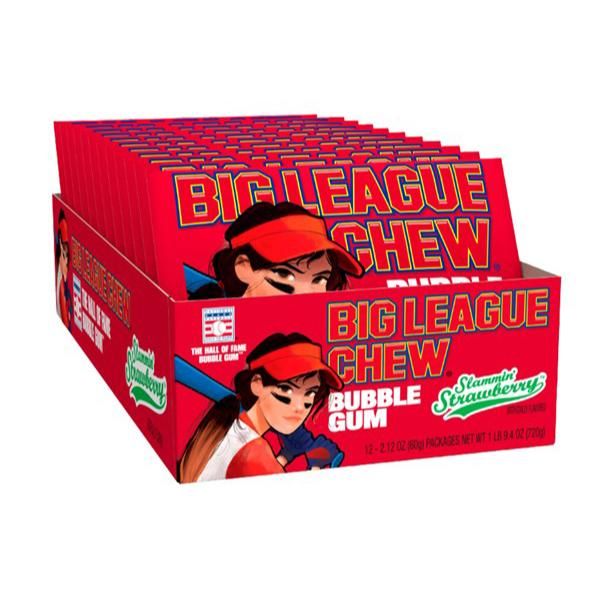 Big League Chew Slamming Strawberry 60g