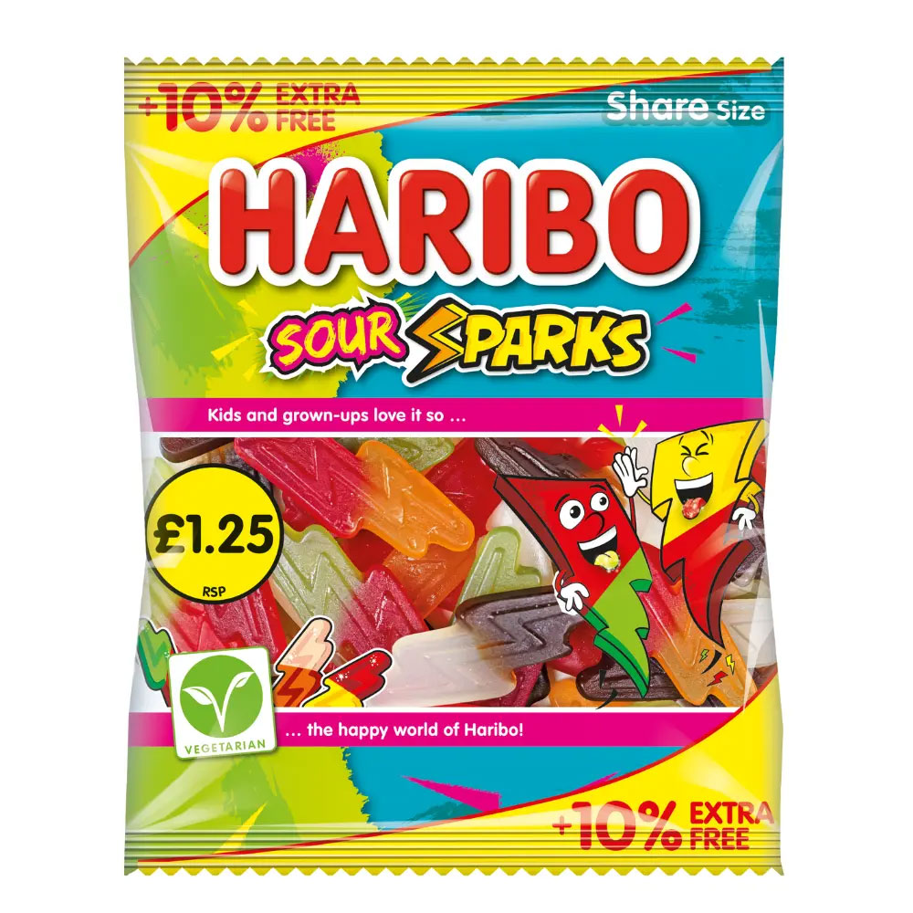UK Haribo Sour Sparks 154g