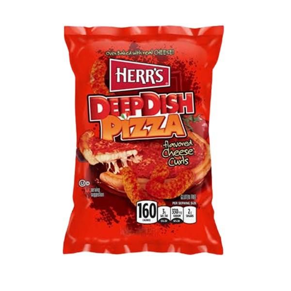 Herr’s Deep Dish Pizza flavored cheese curls 198g