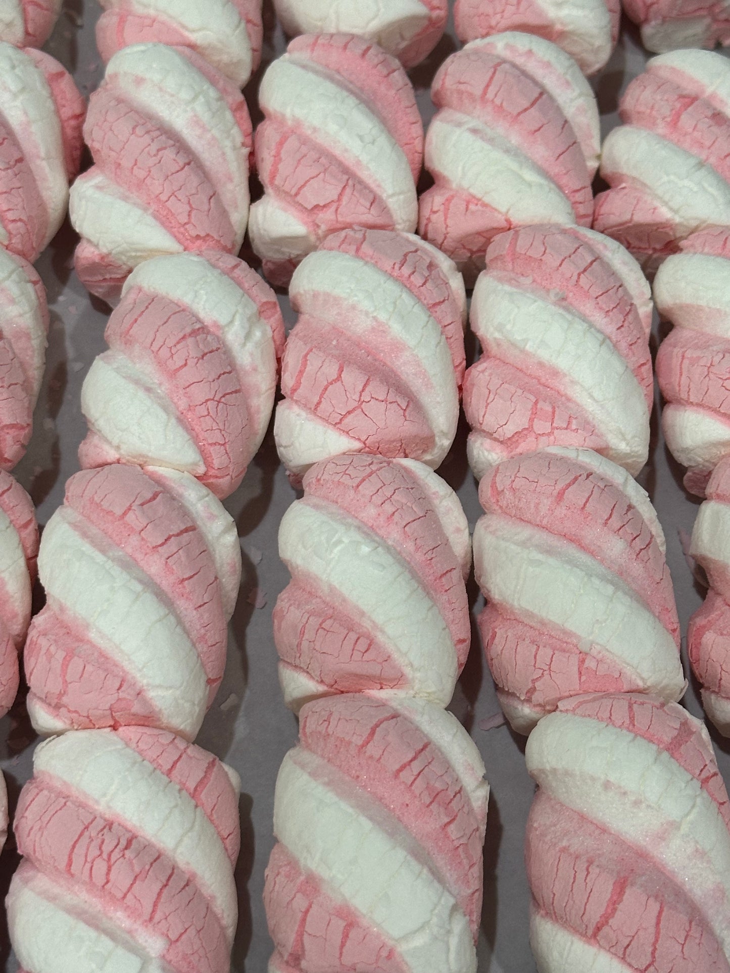 Freeze Dried Pink Marshmallow Twist 8pc