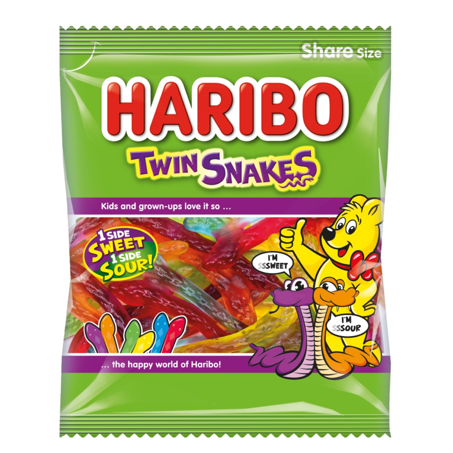 UK Haribo Twin Snakes 154g