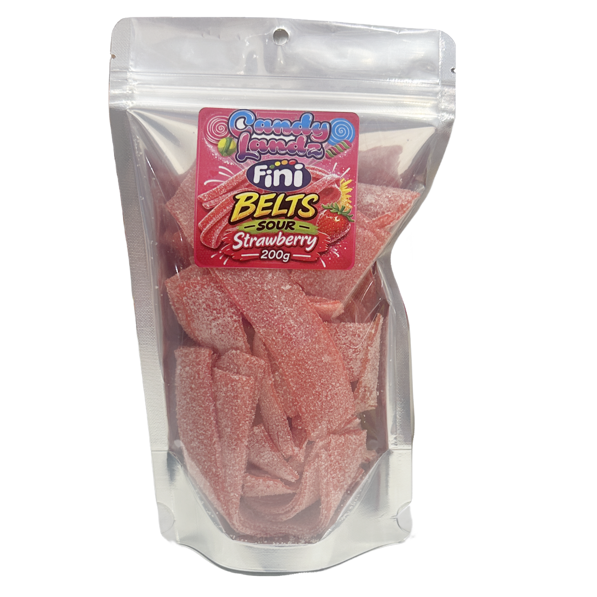 Fini Belts Sour Strawberry 200g