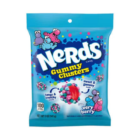 Nerds Clusters Very Berry 141g