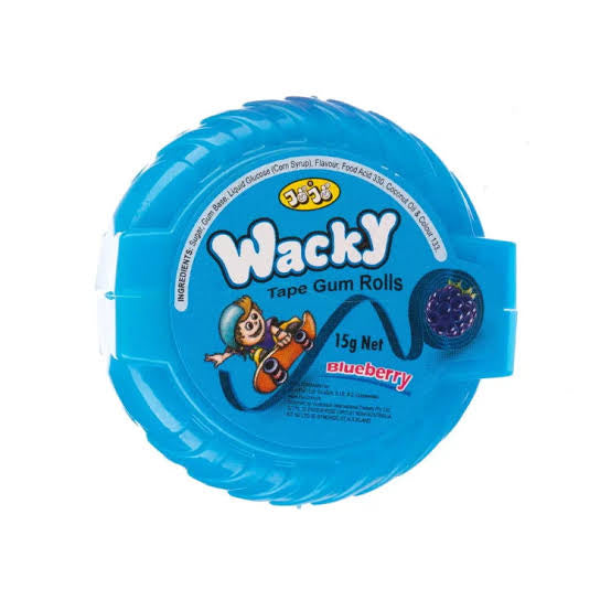 Jojo Wacky Blueberry Bubblegum tape roll 15g
