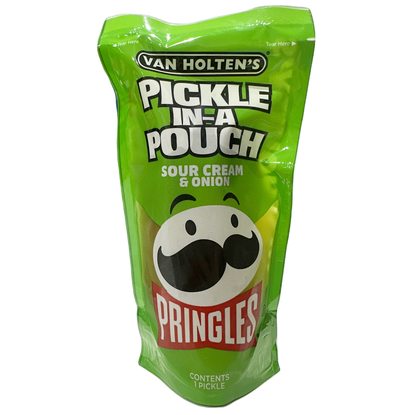 Van Holten’s Pringles Sour Cream & Onion pickle in a bag
