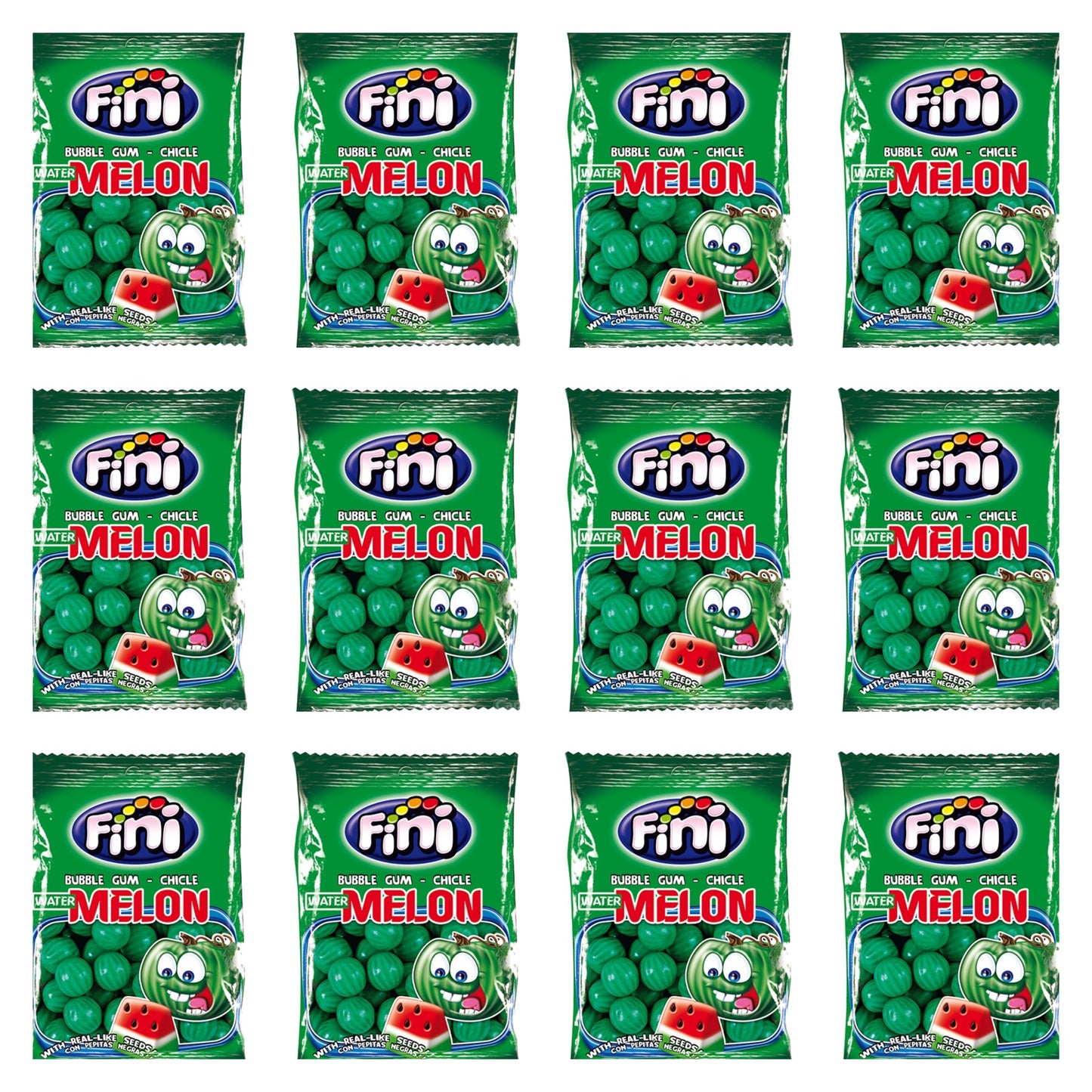 Fini Watermelon Gumballs 60g 12 pack