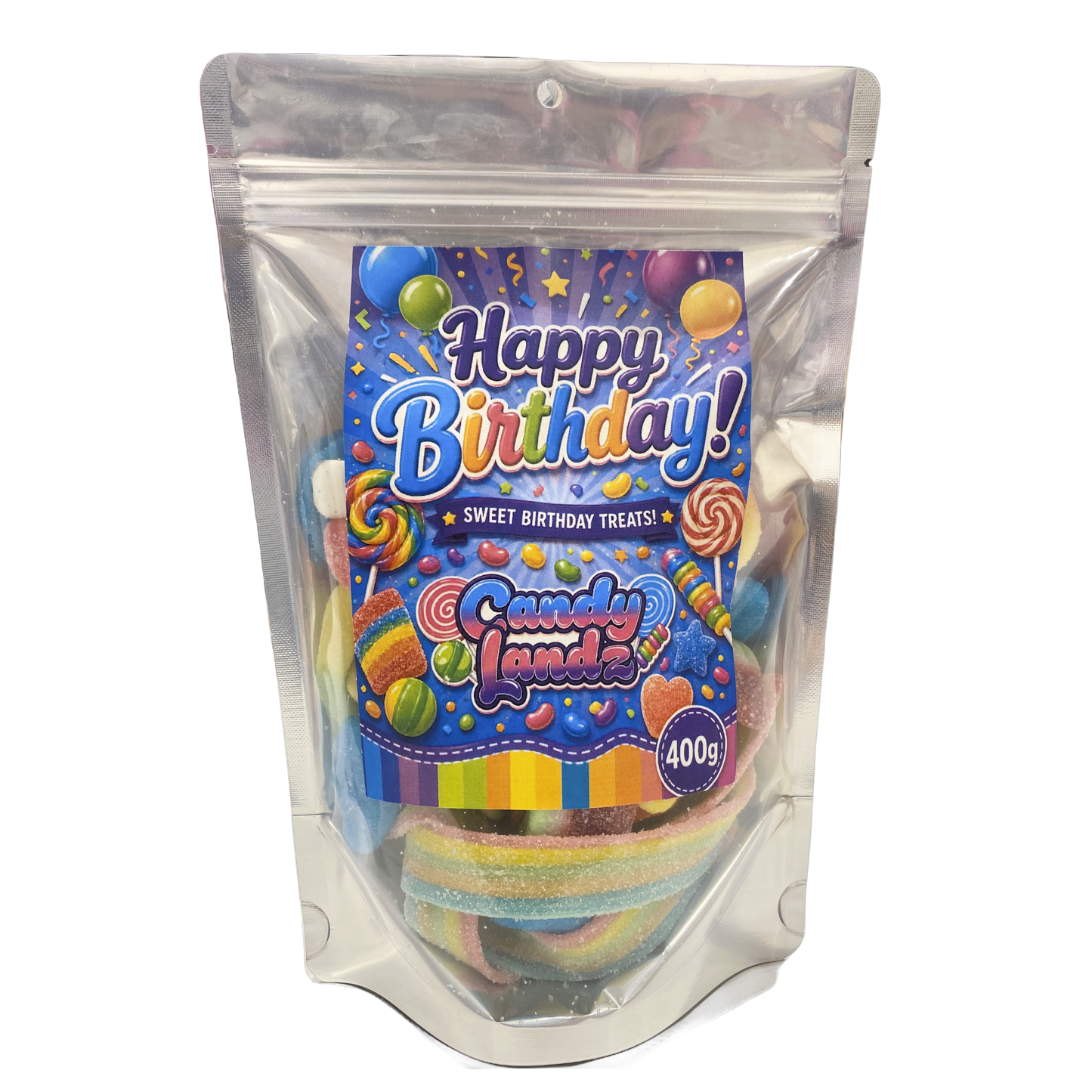 Happy Birthday Candy Bag 400g