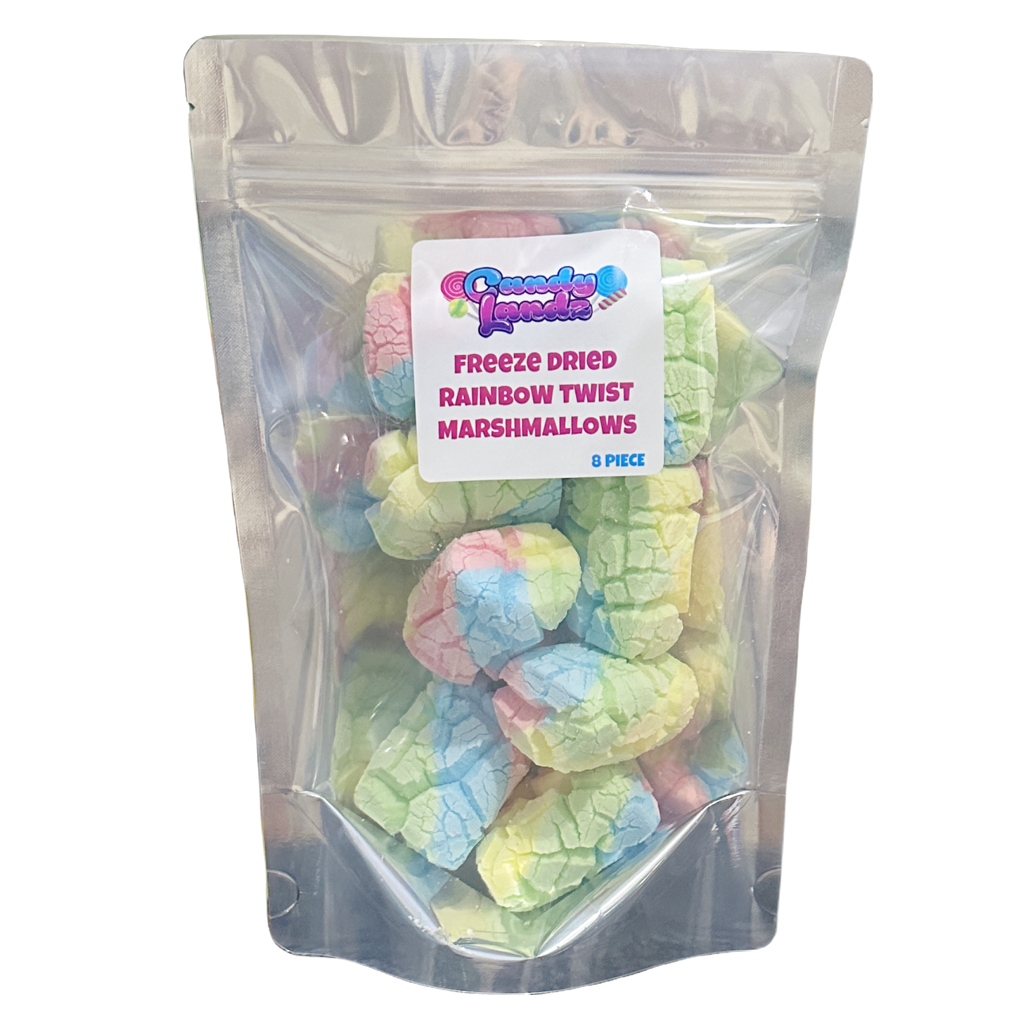 Freeze Dried Rainbow Twist Marshmallows 10pc