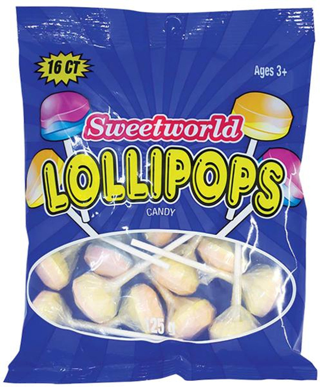 Sweetworld Lollipops 16pc 125g