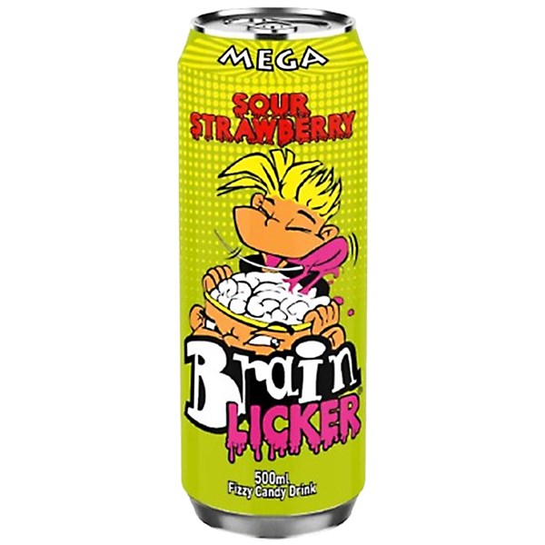 Brain Licker Sour Strawberry Soda 500ml