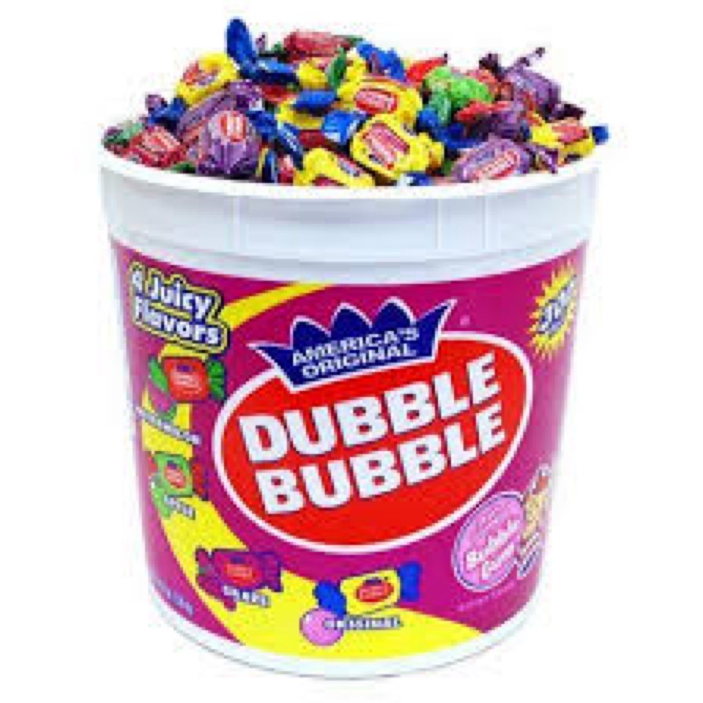 Dubble Bubble Assorted Flavours 300-piece Tub