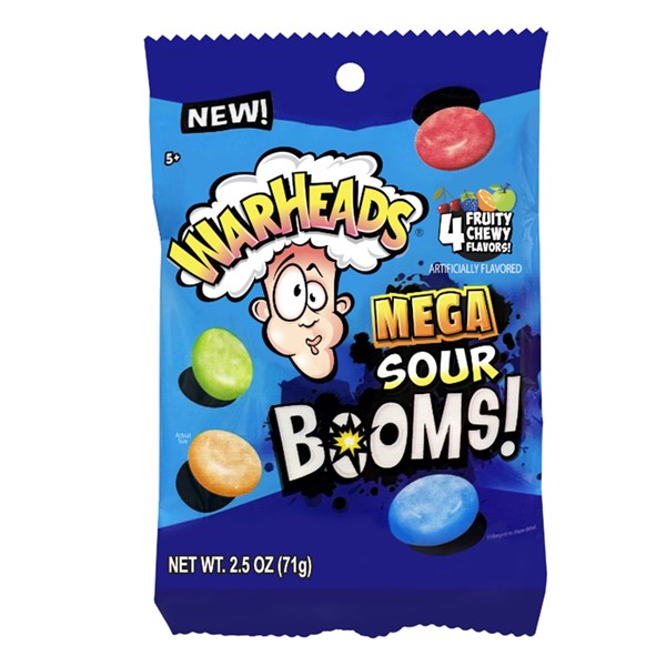 Warheads Mega Sour Booms 71g
