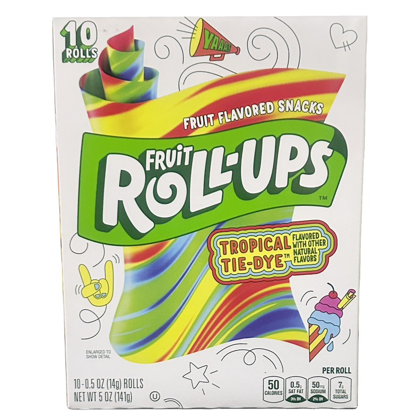 U.S Fruit Roll Ups Tropical TieDye 10 pack Candy Landz Darwin