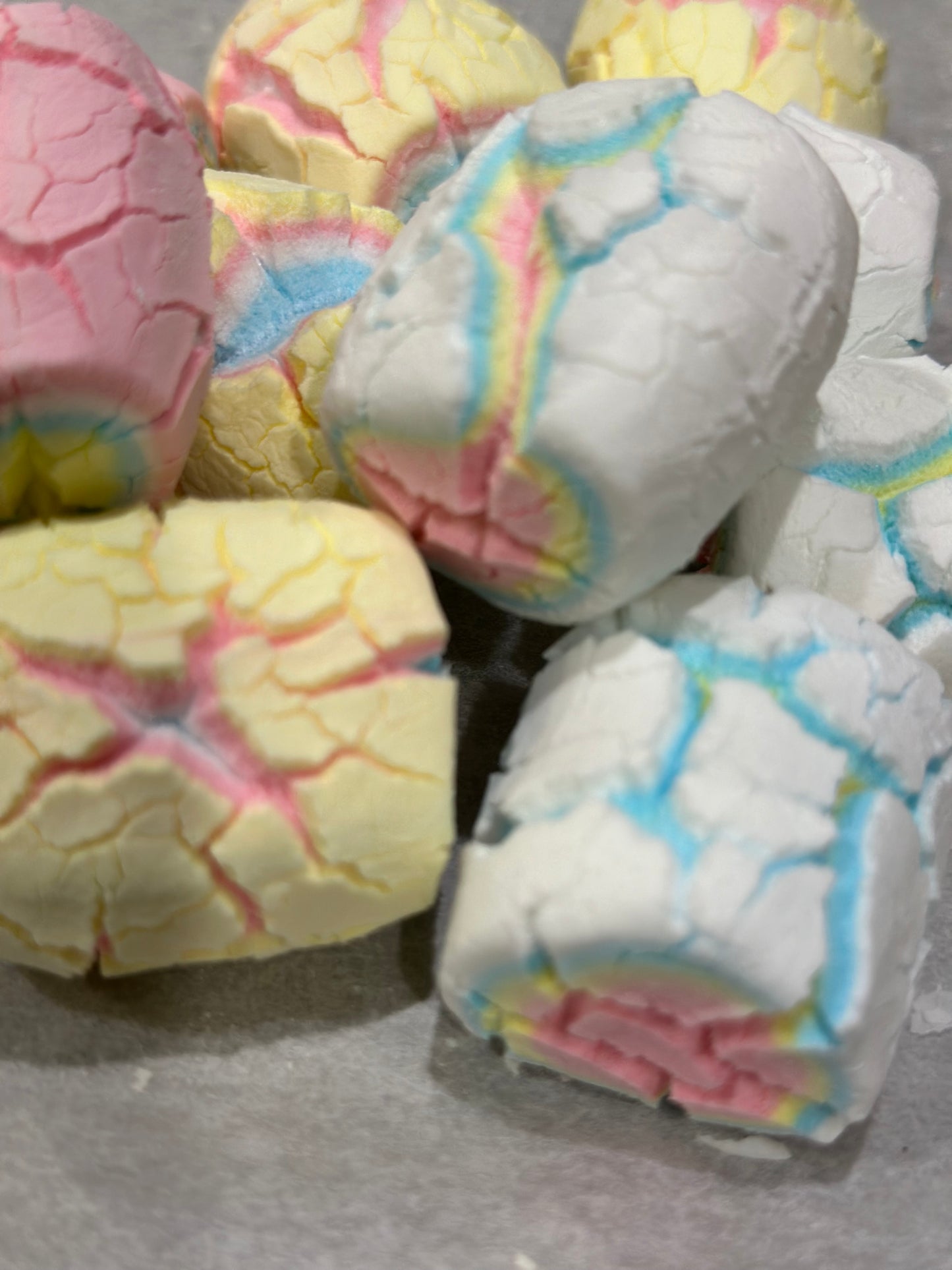 Freeze dried Rainbow Tube Marshmallows 6 piece