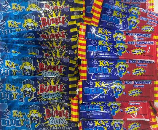 Ka-Bluey Bubble Gum & Sour Chew Bars 40 Pack