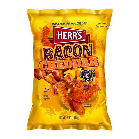 Herr’s Bacon Cheddar Flavoured Cheese Curls 184.3g