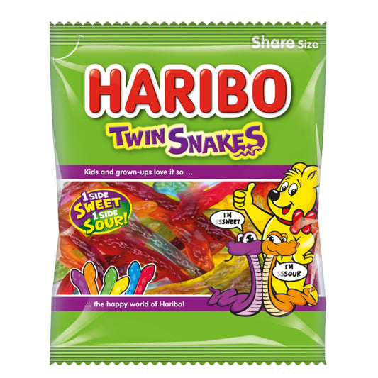 UK Haribo Twin Snakes 154g