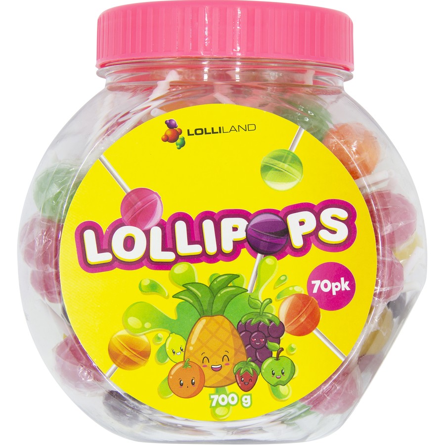 Lolliland Lollipops 70pc