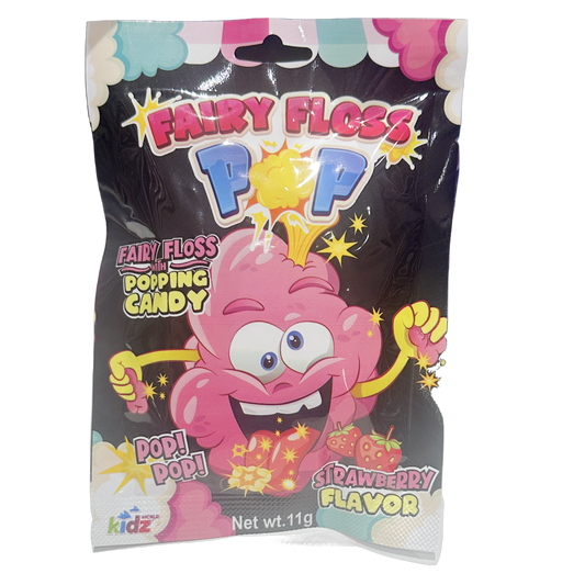Fairy Floss Pop Strawberry 11g
