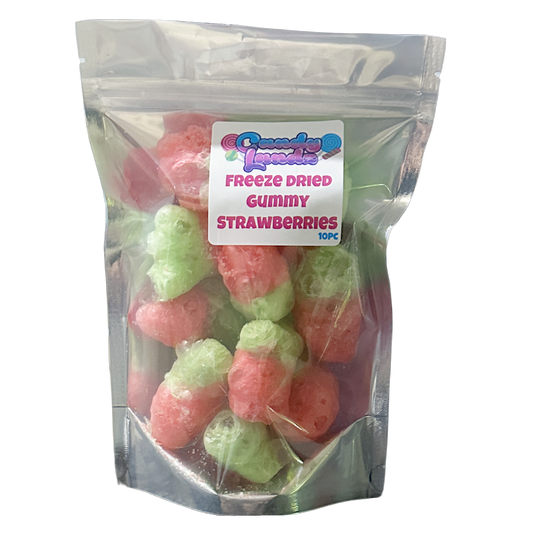 Freeze Dried Gummy Strawberries 10pc