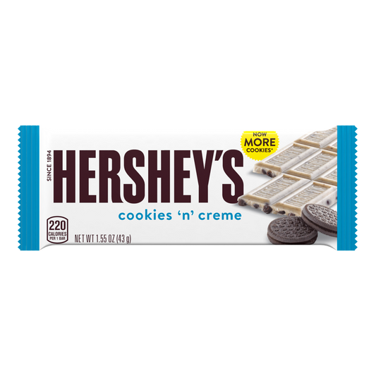Hershey’s Cookies & Cream bar 43g