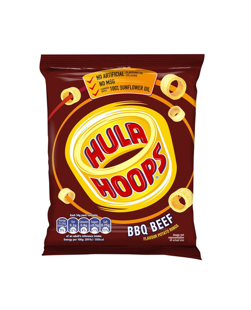 Hula Hoops BBQ Beef 34g