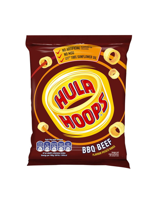 Hula Hoops BBQ Beef 34g