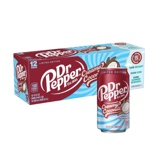 Dr Pepper Creamy Coconut 355ml 12 pack