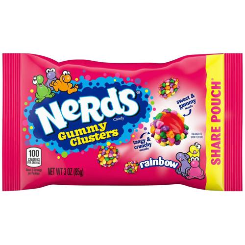 Nerds Gummy Clusters Rainbow Share Pouch 85g